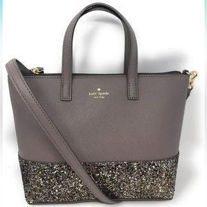 Kate Spade Ina Greta Court Glitter Crossbody Bag NWT